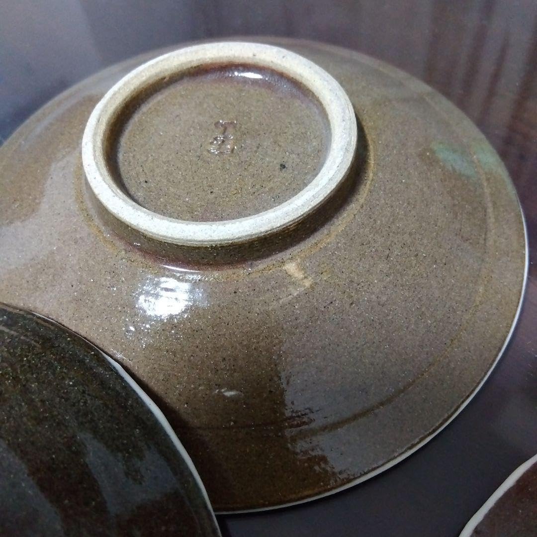 朝日焼 源氏物語 宇治十帖 銘々皿 5枚 遠州七窯 木製共箱 イ5